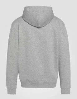 Sweatshirt gris chiné à capuche zippé - GRIS CHINÉ