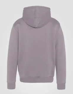 Sweatshirt lilas à capuche en molleton épais - LILAS