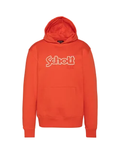 Sweatshirt orange à capuche imprimé enfant - ORANGE