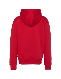 Sweatshirt rouge à capuche imprimé enfant - ROUGE