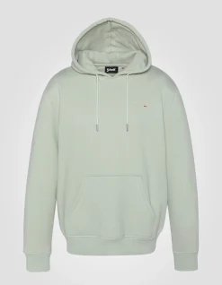 Sweatshirt sage pastel à capuche en molleton épais - SAGE PASTEL