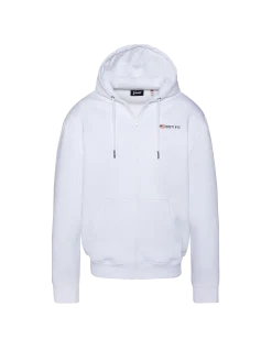 Sweatshirt zippé à capuche blanc - BLANC