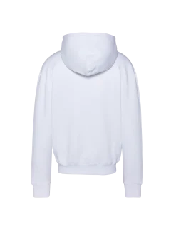 Sweatshirt zippé à capuche blanc - BLANC
