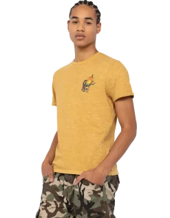 T-shirt biker jaune - JAUNE