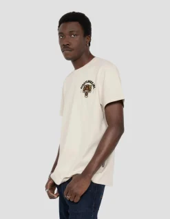 T-shirt blanc avec mascotte tigre - BLANC CASSÉ