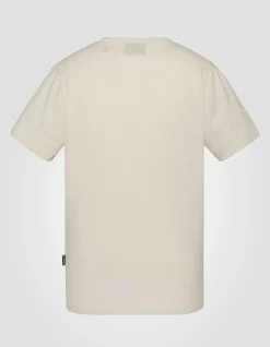 T-shirt blanc effet flammé - BLANC CASSÉ
