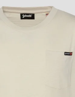 T-shirt blanc effet flammé - BLANC CASSÉ