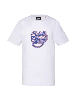 T-shirt blanc imprimé logo vintage - BLANC