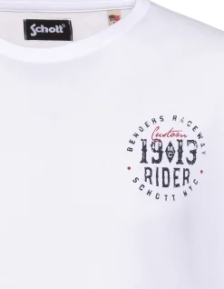 T-shirt blanc imprimé 1903 Rider - BLANC