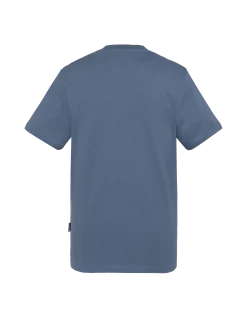 T-shirt bleu acier cartoon biker - BLEU ACIER