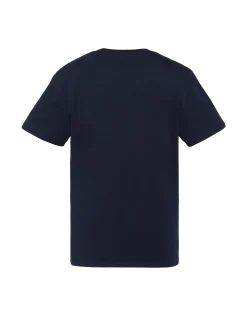 T-shirt bleu marine imprimé logo moto vintage - MARINE