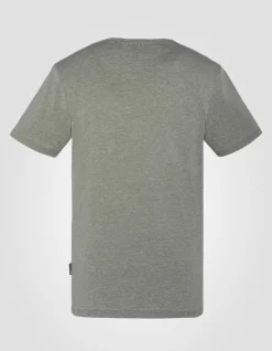 T-shirt col rond kaki effet délavé - KAKI