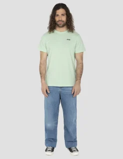 T-shirt col rond vert pastel - VERT PASTEL