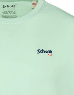 T-shirt col rond vert pastel - VERT PASTEL