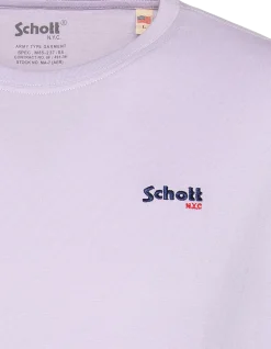 T-shirt col rond violet pastel - VIOLET PASTEL
