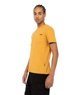 T-shirt jaune effet flammé - JAUNE