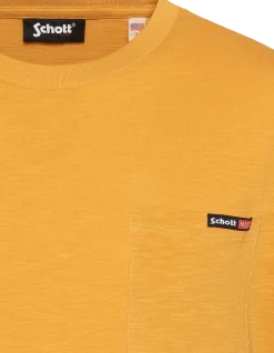 T-shirt jaune effet flammé - JAUNE