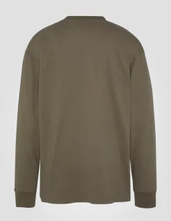 T-shirt kaki à manches longues - KAKI