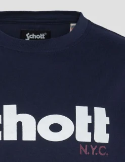 T-shirt à logo bleu marine enfant - MARINE
