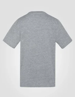 T-shirt à logo gris chiné enfant - GRIS CHINÉ