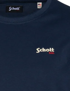 T-shirt manches longues bleu marine brodé enfant - MARINE