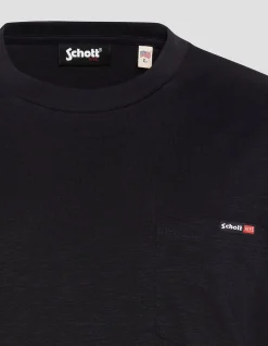 T-shirt noir effet flammé - NOIR