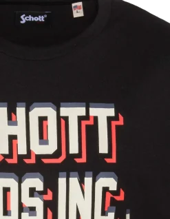 T-shirt noir imprimé Schott Bros Inc. - NOIR