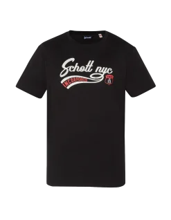T-shirt noir imprimé Schott NYC® vintage - NOIR