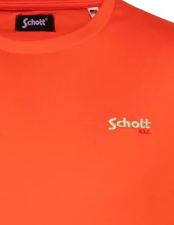 T-shirt orange brodé enfant - ORANGE