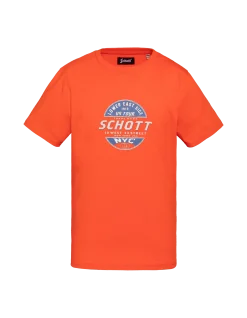 T-shirt orange imprimé enfant - ORANGE