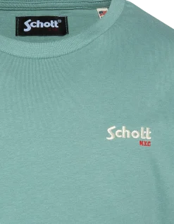 T-shirt sage kaki brodé enfant - SAGE KAKI