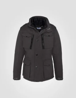 Veste army anthracite multipoches, plastron amovible - ANTHRACITE