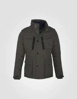 Veste army kaki multipoches, plastron amovible - KAKI