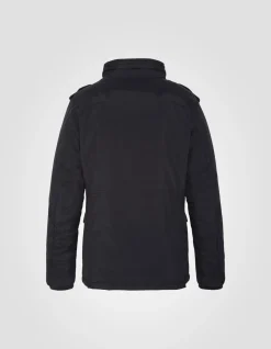 Veste army noire multipoches, plastron amovible - NOIR