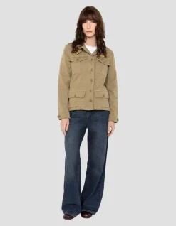 Veste army surteint kaki clair - KAKI CLAIR