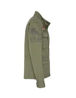 Veste de combat kaki badgée - KAKI