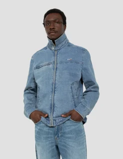 Veste en jean worker bleu - BLEU MINÉRAL
