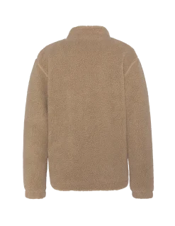 Veste sherpa zippée beige - BEIGE