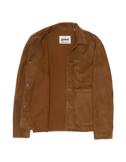 Veste western rouille, chèvre velours - ROUILLE