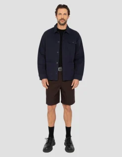Veste worker canvas bleu marine - MARINE