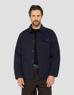 Veste worker canvas bleu marine - MARINE