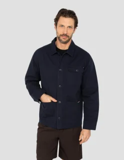 Veste worker canvas bleu marine - MARINE