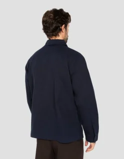 Veste worker canvas bleu marine - MARINE